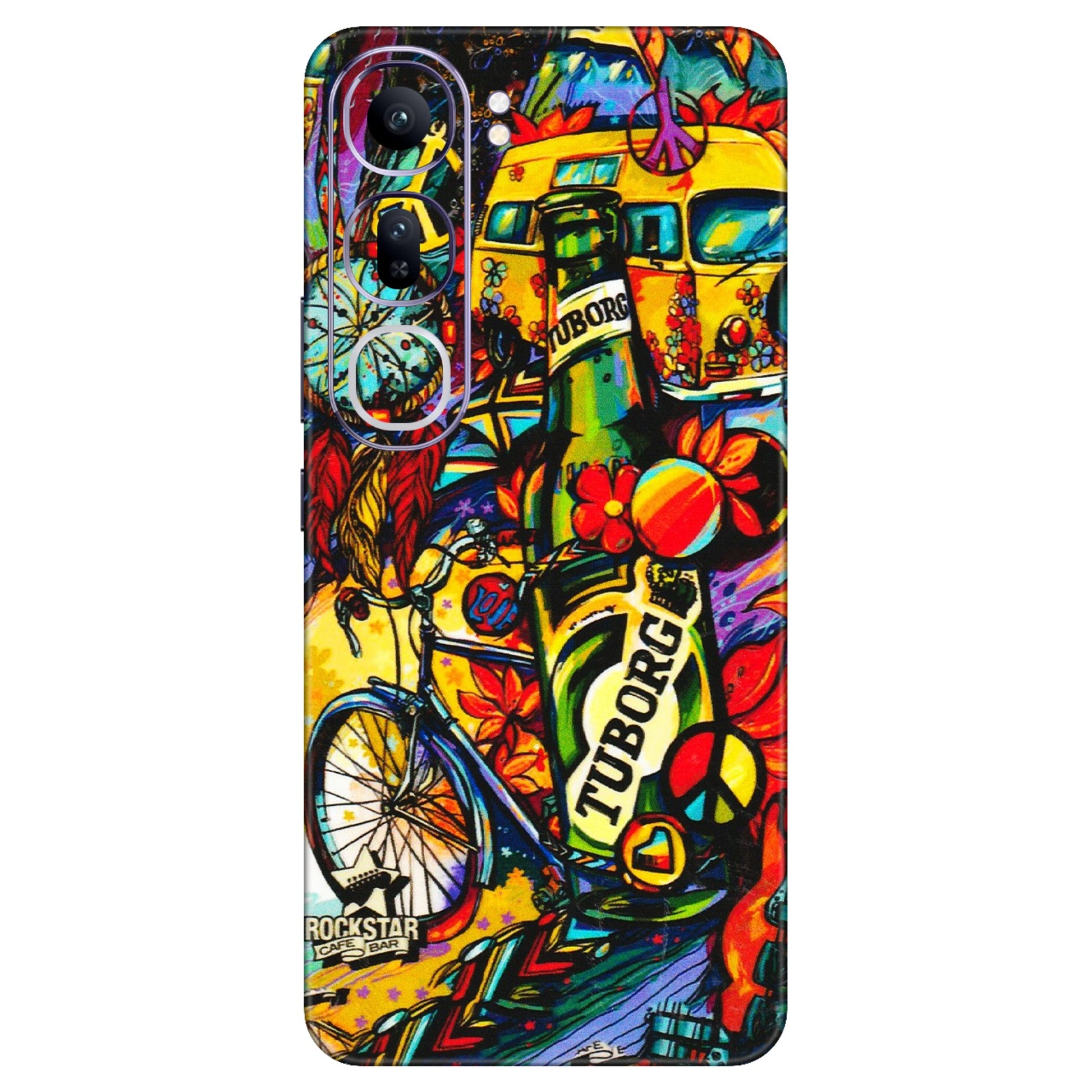 VIVO Y Series Phone Skins (All Models) - Cool Beer Bottle - 3D Embossed Finish (L-193) Vivo Y300 (5G)