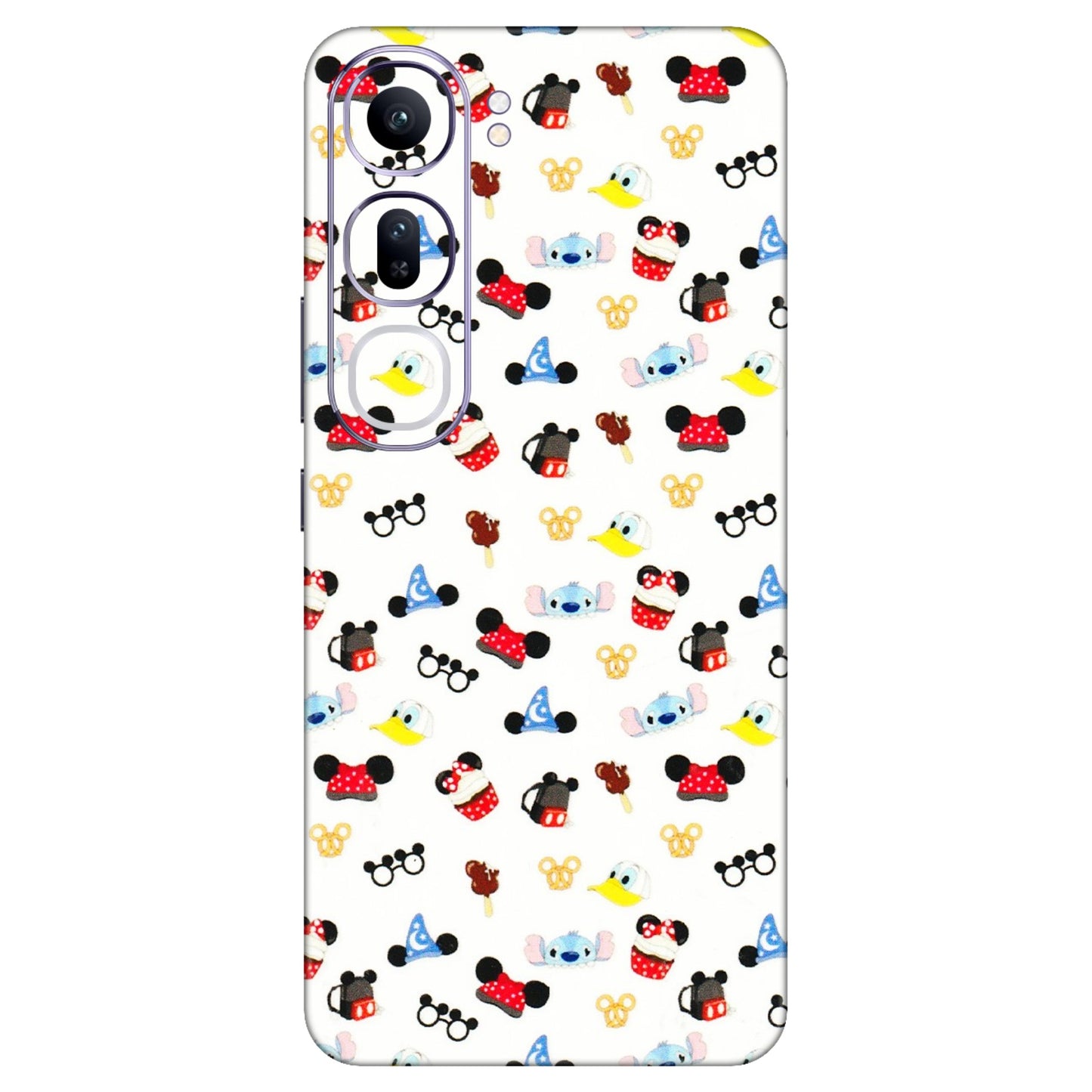 VIVO Y Series Phone Skins (All Models) - Minnie Mouse & Donald Doodles s - 3D Embossed Finish (L-194) Vivo Y300 (5G)
