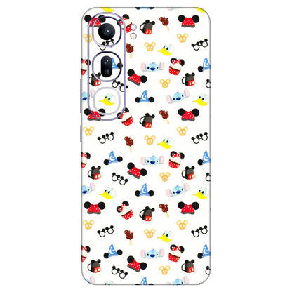 VIVO Y Series Phone Skins (All Models) - Minnie Mouse & Donald Doodles s - 3D Embossed Finish (L-194) Vivo Y300 (5G)