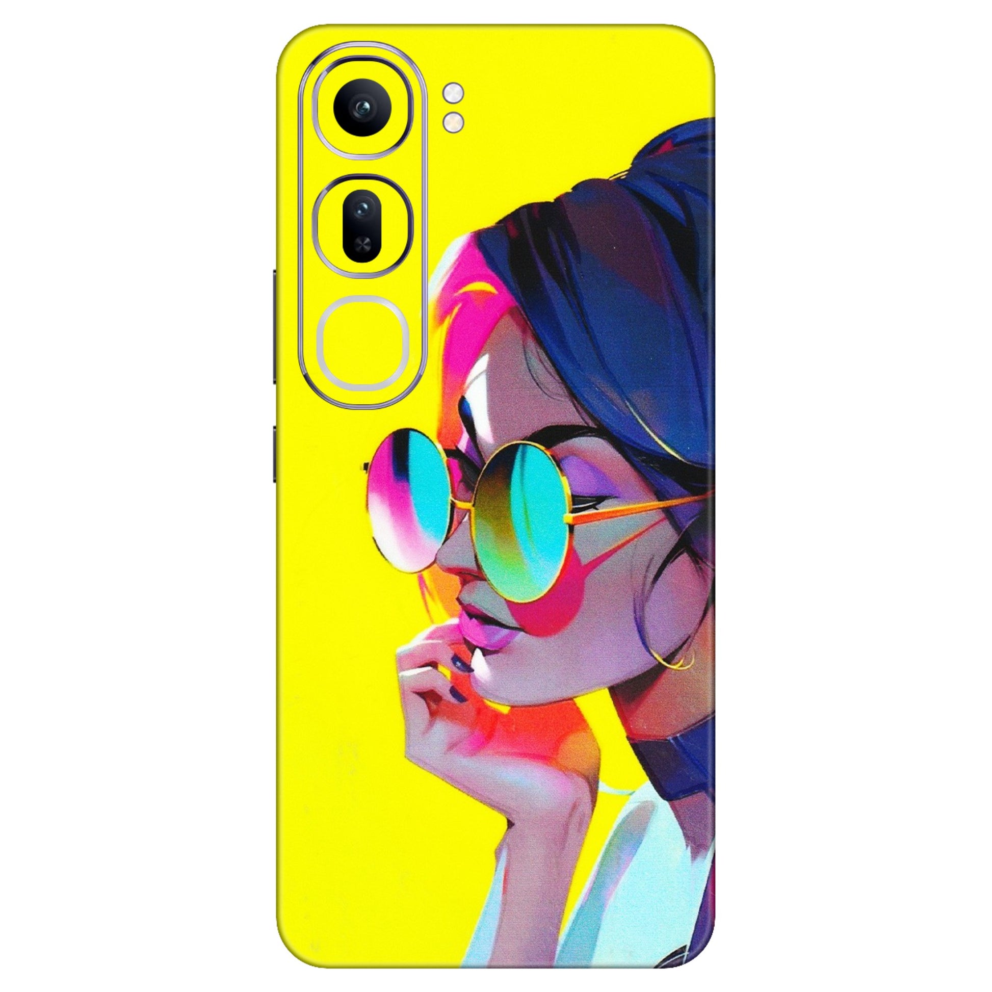 VIVO Y Series Phone Skins (All Models) - Bold Stylish Girl - 3D Embossed Finish (L-222) Vivo Y300 (5G)