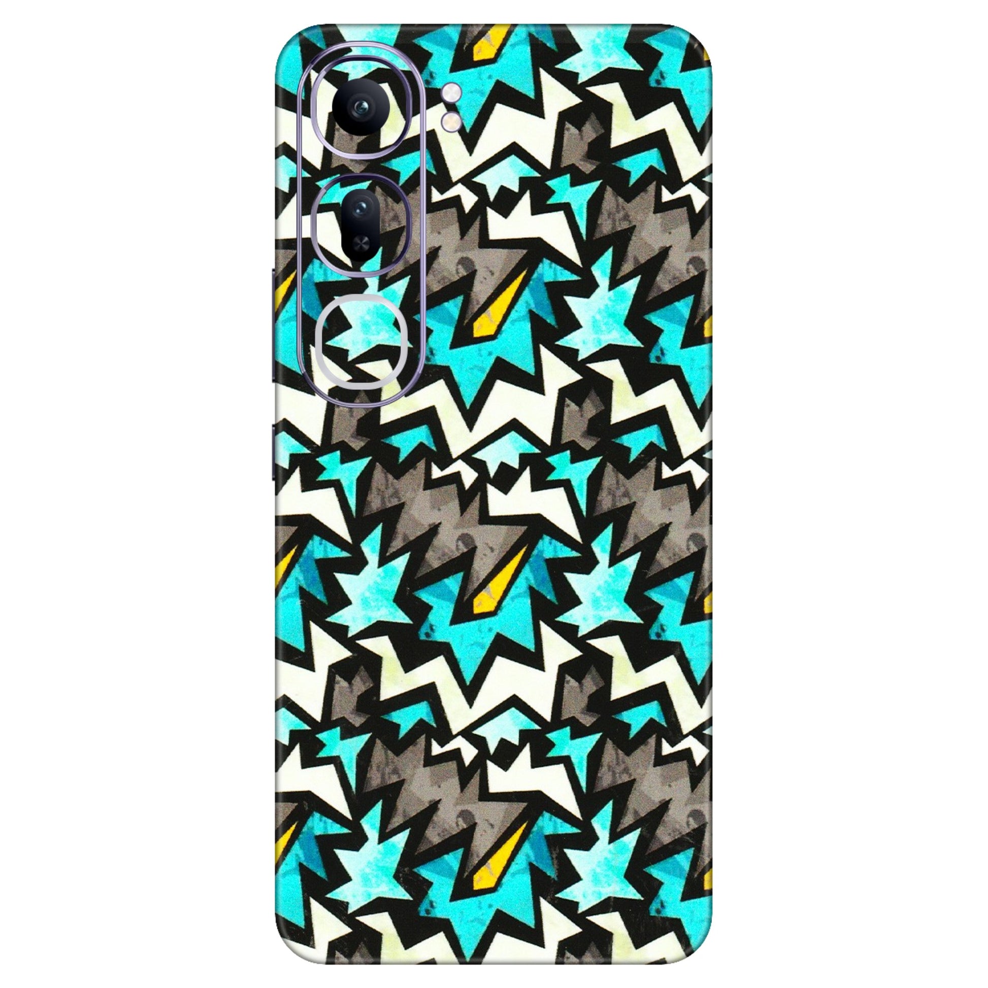 VIVO Y Series Phone Skins (All Models) - Funky Zig Zag - 3D Embossed Finish (L-223) Vivo Y300 (5G)