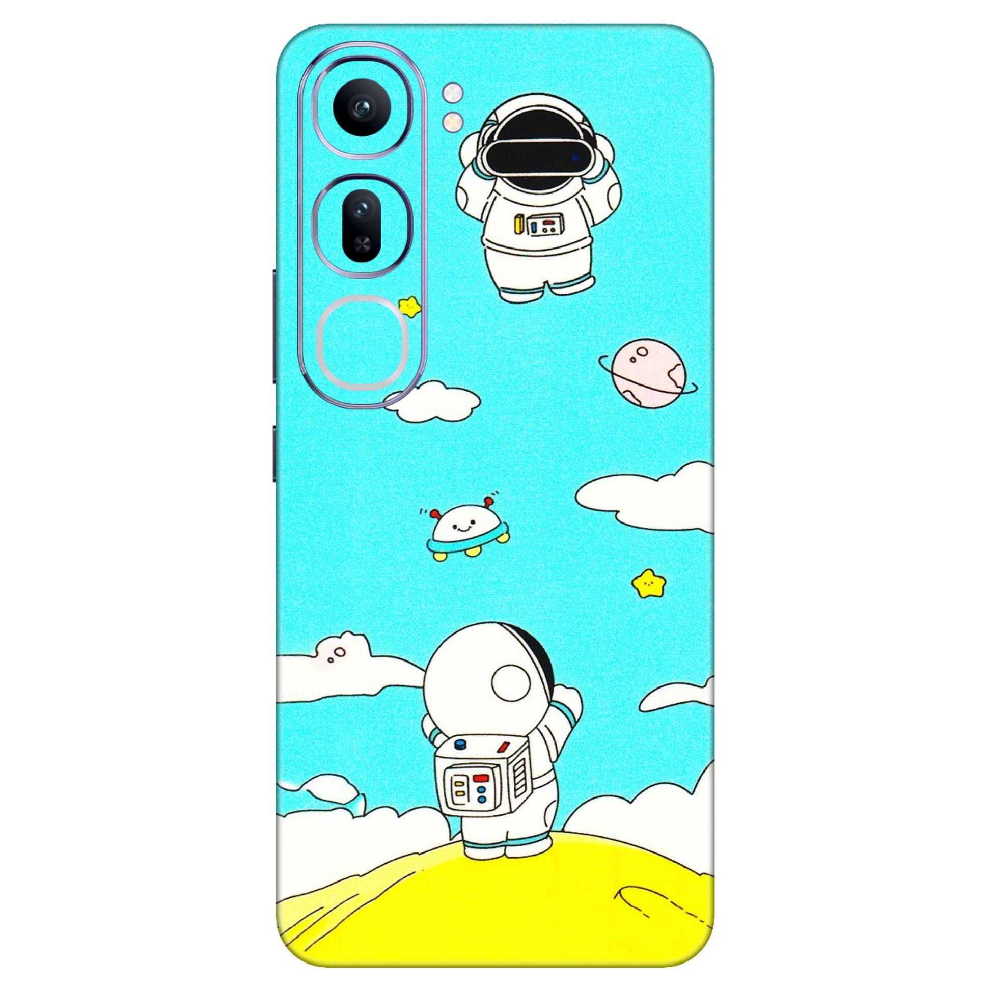 VIVO Y Series Phone Skins (All Models) - Blue Skies Astro Float - 3D Embossed Finish (L-230) Vivo Y300 (5G)