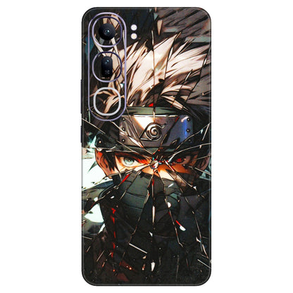 VIVO Y Series Phone Skins (All Models) - Kakashi Shattered Glass Effect - 3D Embossed Finish (L-237) Vivo Y300 (5G)