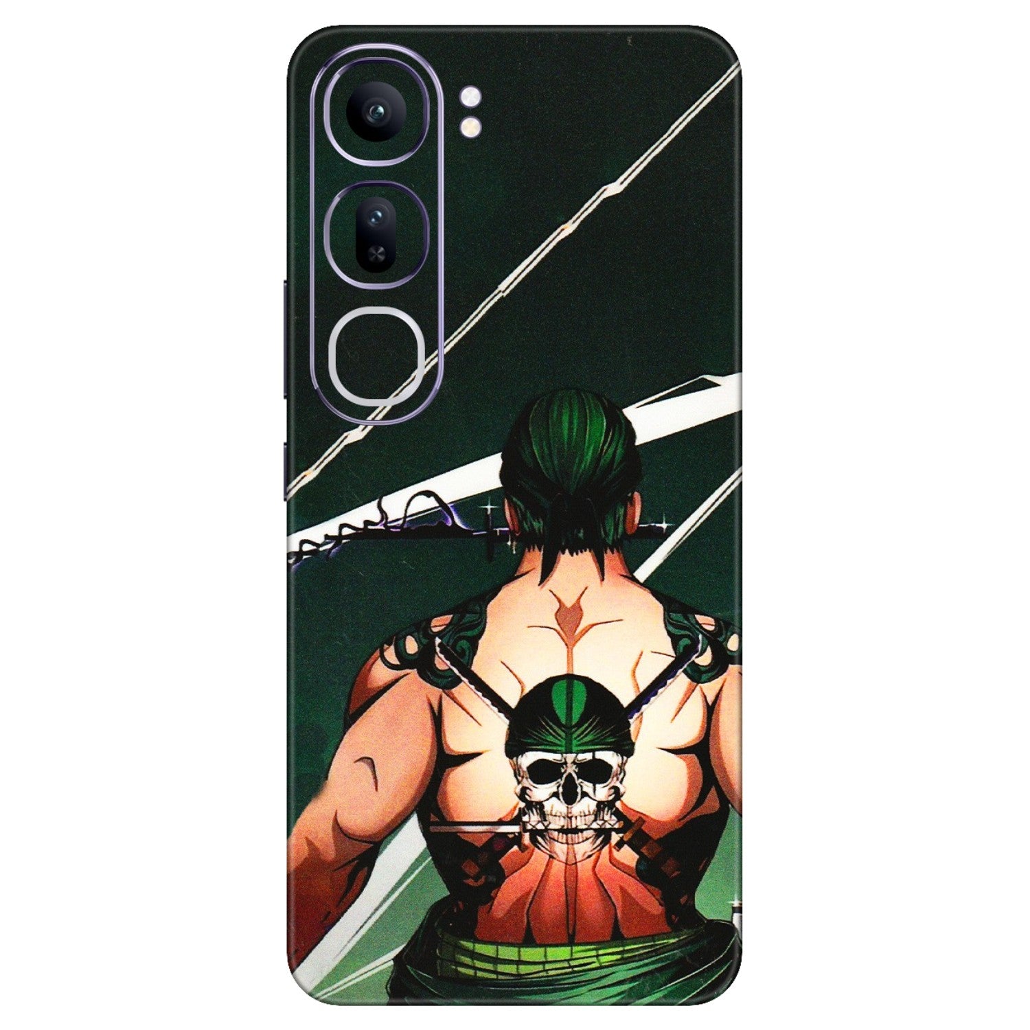 VIVO Y Series Phone Skins (All Models) - Zoro Anime - 3D Embossed Finish (L-23) Vivo Y300 (5G)
