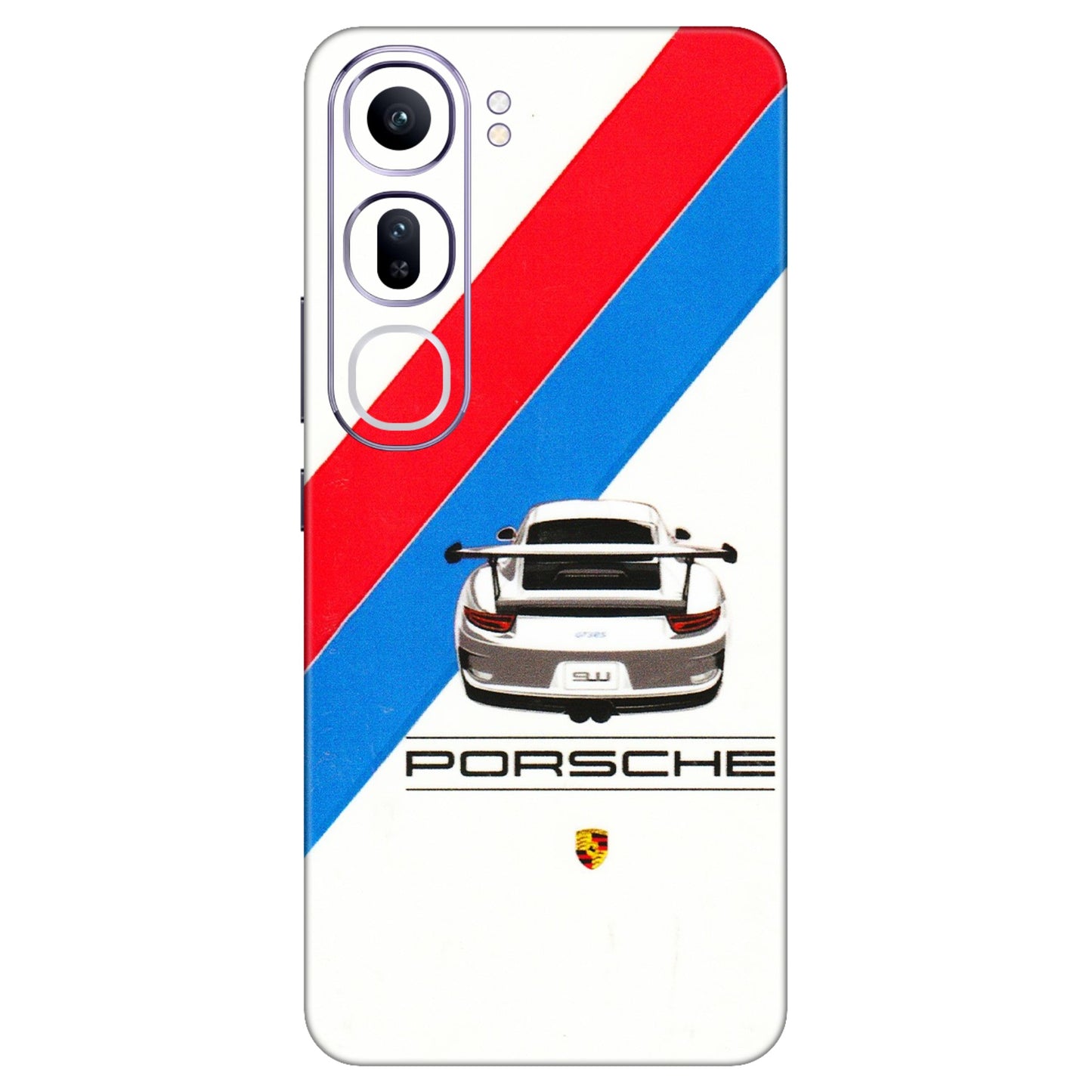 VIVO Y Series Phone Skins (All Models) - Porche Car Sober Logo - 3D Embossed Finish (L-248) Vivo Y300 (5G)