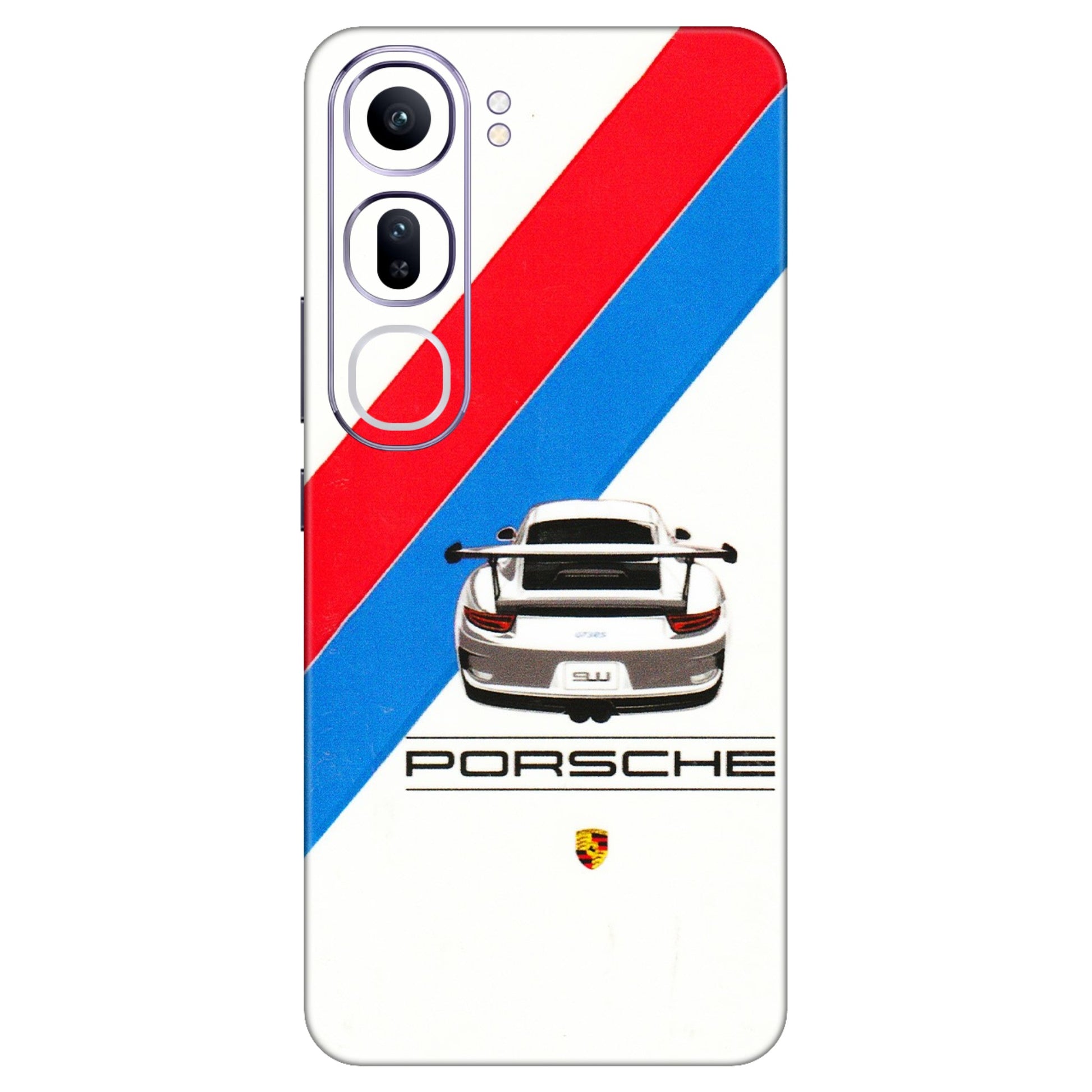 VIVO Y Series Phone Skins (All Models) - Porche Car Sober Logo - 3D Embossed Finish (L-248) Vivo Y300 (5G)