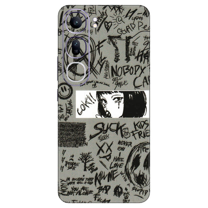 VIVO Y Series Phone Skins (All Models) - Never Have Love Anime - 3D Embossed Finish (L-260) Vivo Y300 (5G)