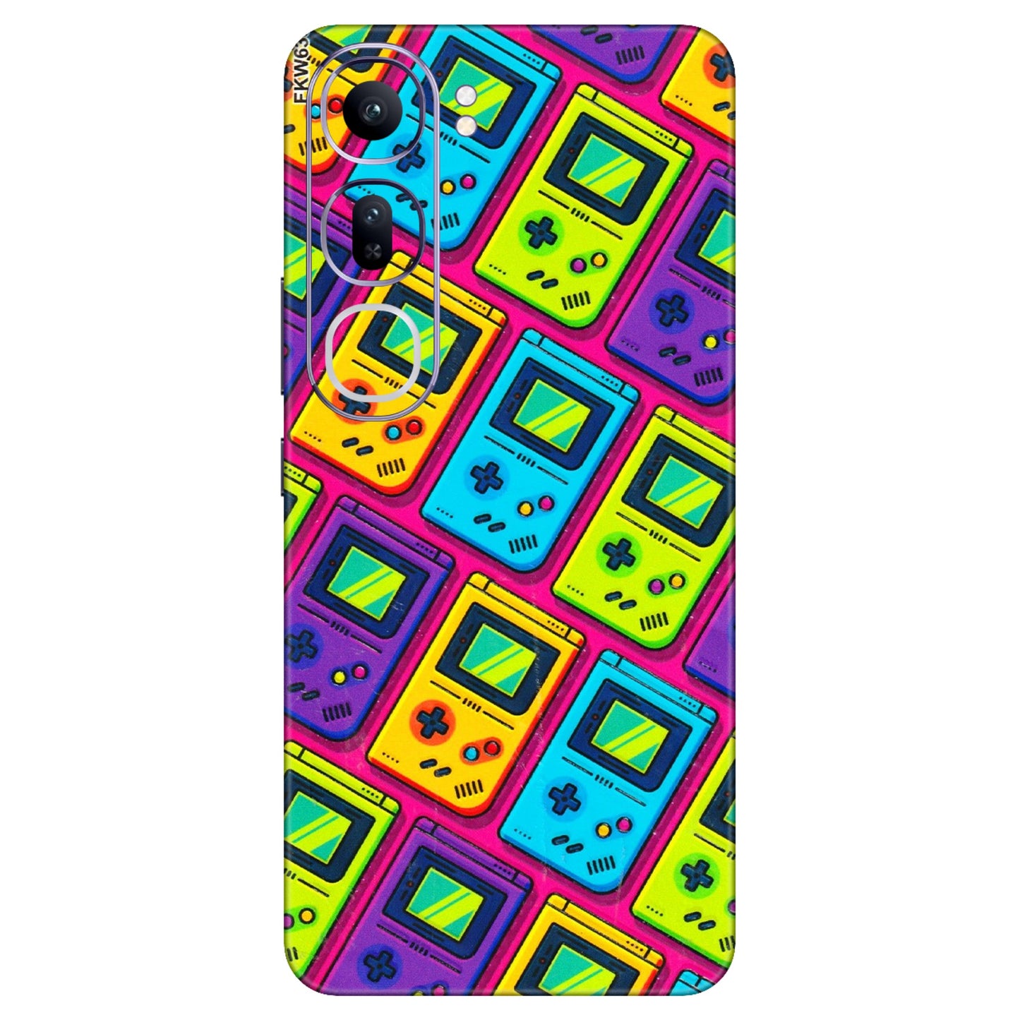 VIVO Y Series Phone Skins (All Models) - Gameboy Colourful - 3D Embossed Finish (L-266) Vivo Y300 (5G)