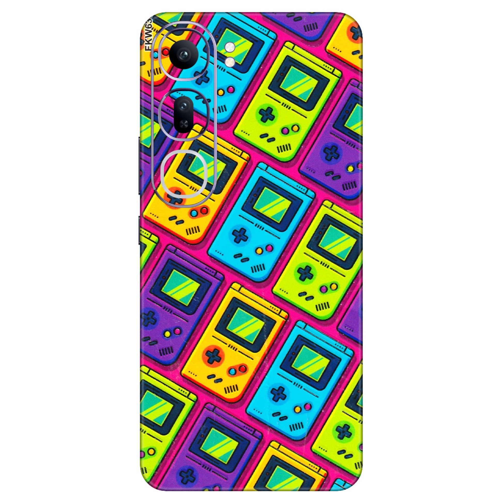 VIVO Y Series Phone Skins (All Models) - Gameboy Colourful - 3D Embossed Finish (L-266) Vivo Y300 (5G)