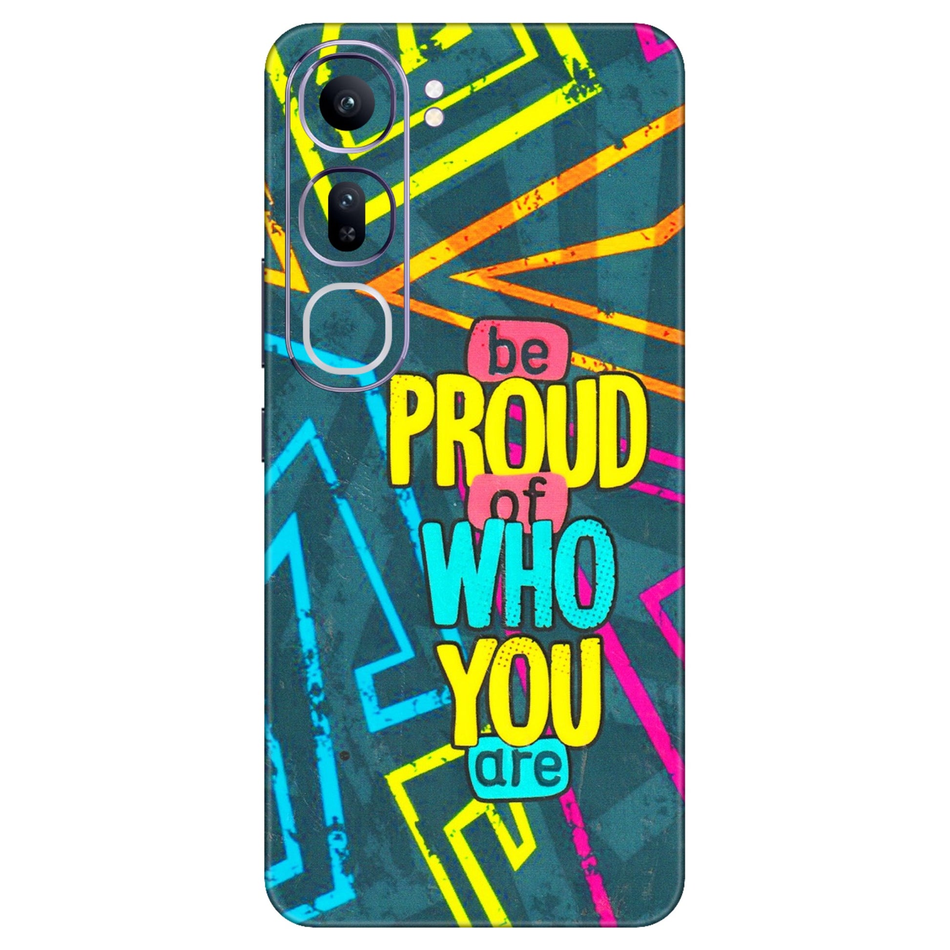 VIVO Y Series Phone Skins (All Models) - Be Proud Of Who You Are - 3D Embossed Finish (L-277) Vivo Y300 (5G)