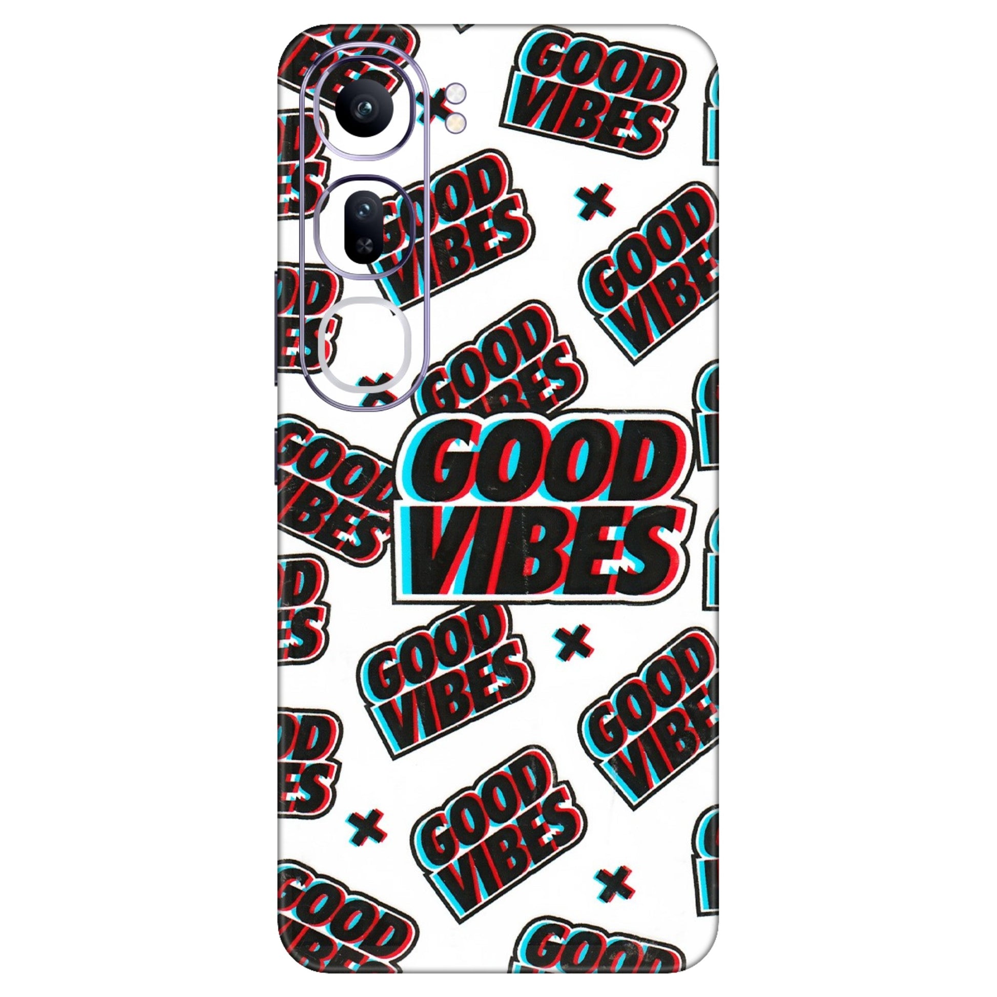 VIVO Y Series Phone Skins (All Models) - Good Vibes - 3D Embossed Finish (L-282) Vivo Y300 (5G)