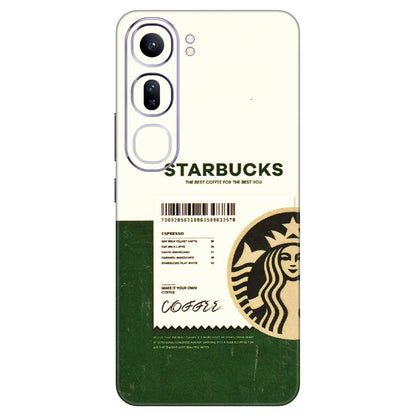 VIVO Y Series Phone Skins (All Models) - Starbucks Barcode - 3D Embossed Finish (L-308) Vivo Y300 (5G)