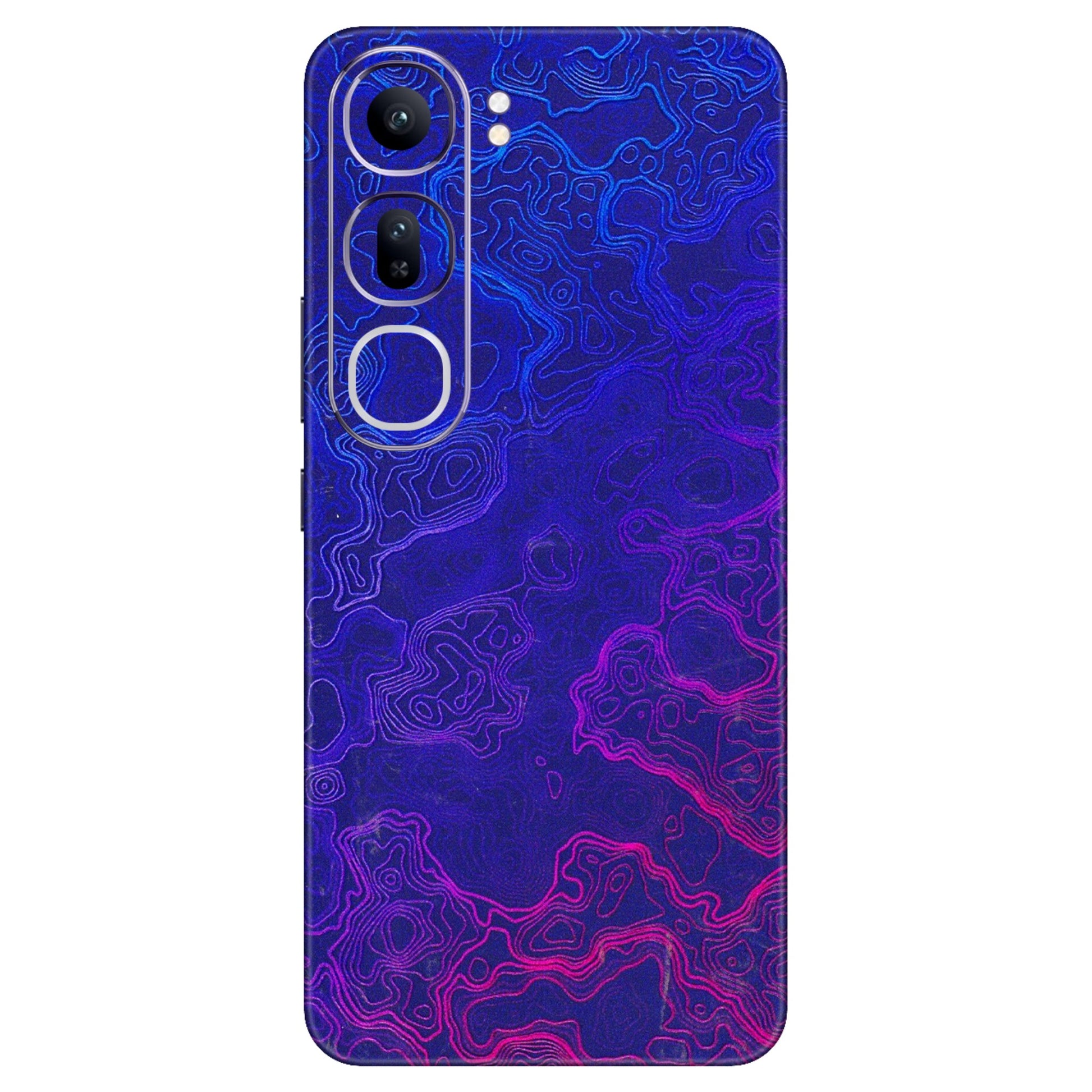 VIVO Y Series Phone Skins (All Models) - Purple Ripples Swirl - 3D Embossed Finish (L-314) Vivo Y300 (5G)