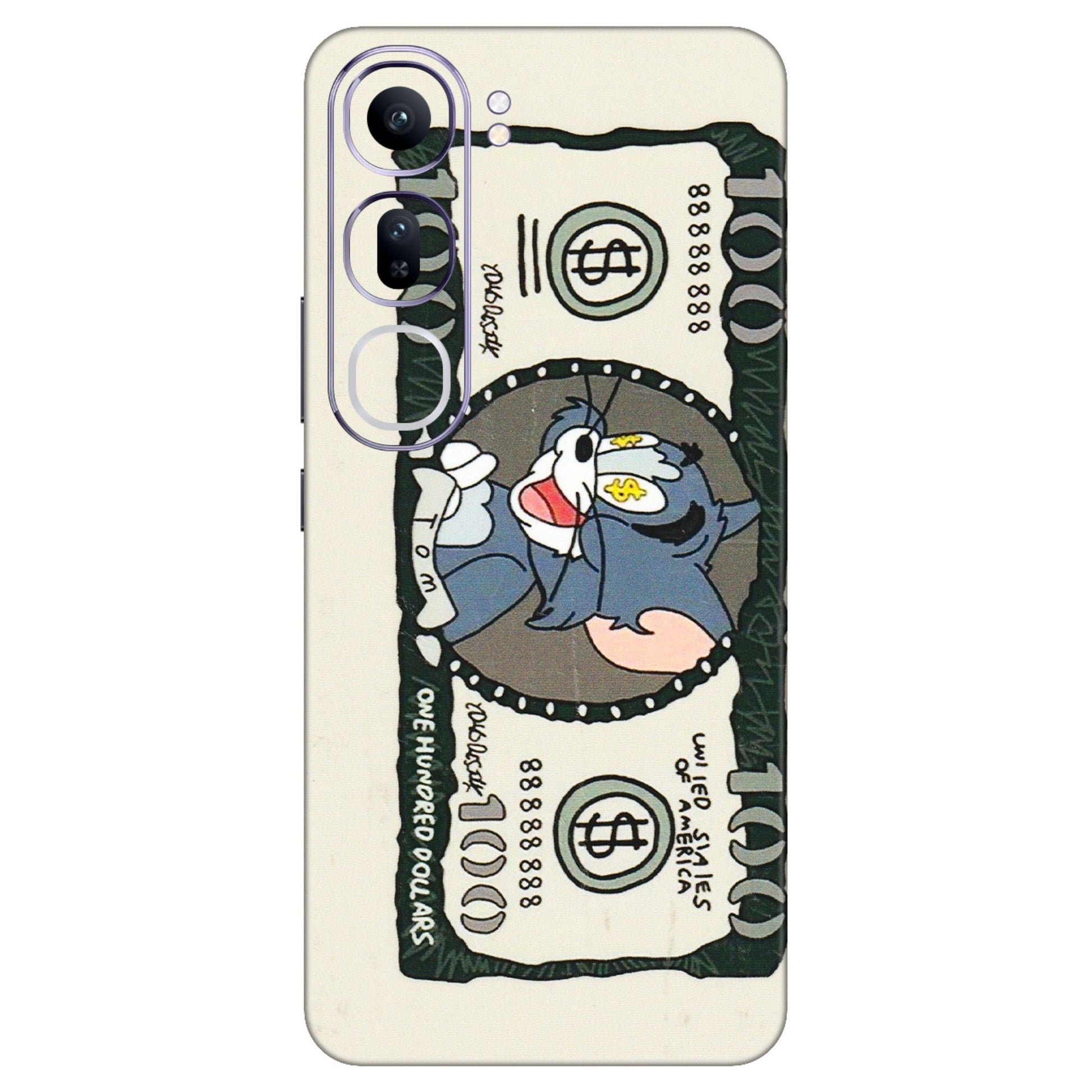 VIVO Y Series Phone Skins (All Models) - Tom Hundred Dollar - 3D Embossed Finish (L-324) Vivo Y300 (5G)