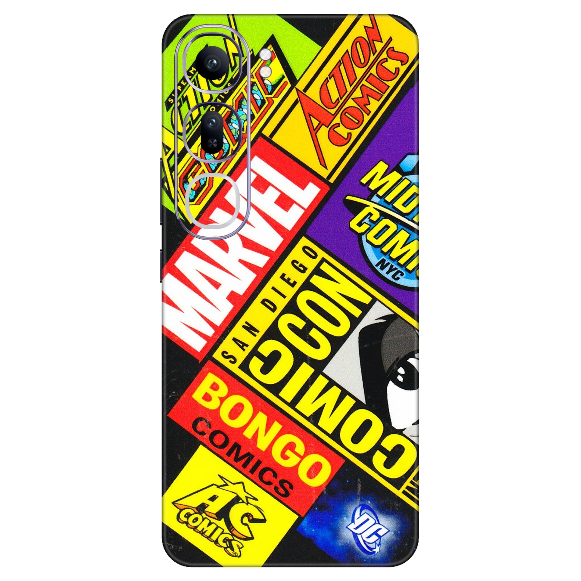 VIVO Y Series Phone Skins (All Models) - Bongo Comic Con - 3D Embossed Finish (L-325) Vivo Y300 (5G)