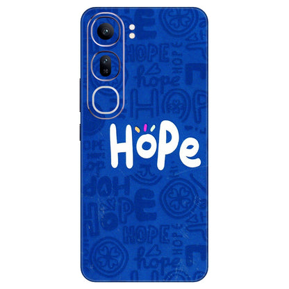 VIVO Y Series Phone Skins (All Models) - Hope Doodles Blue - 3D Embossed Finish (L-43) Vivo Y300 (5G)