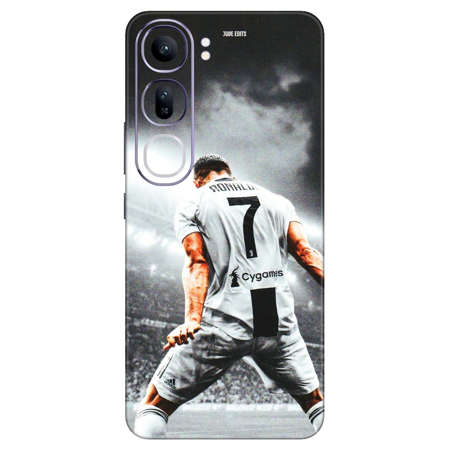 VIVO Y Series Phone Skins (All Models) - Ronaldo CR7 Crazy - 3D Embossed Finish (L-44) Vivo Y300 (5G)