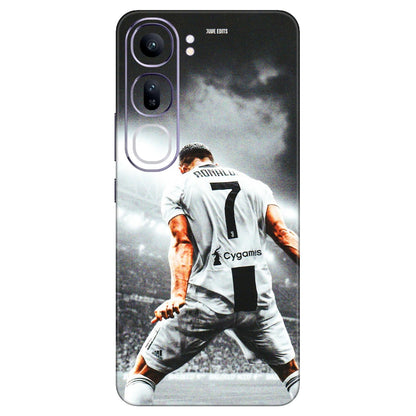 VIVO Y Series Phone Skins (All Models) - Ronaldo CR7 Crazy - 3D Embossed Finish (L-44) Vivo Y300 (5G)