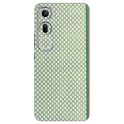 VIVO Y Series Phone Skins (All Models) - Gucci Fabric Pattern - 3D Embossed Finish (L-73) Vivo Y300 (5G)