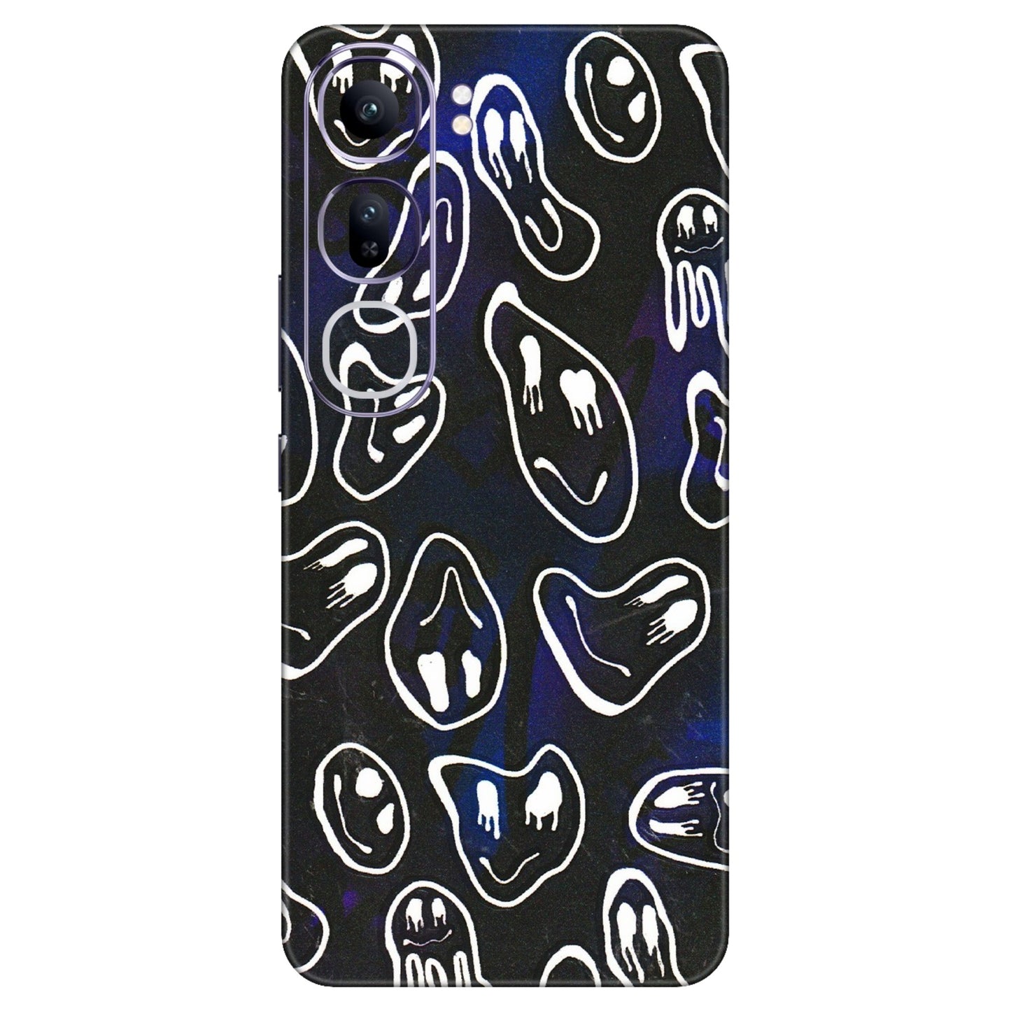 VIVO Y Series Phone Skins (All Models) - Distorted Smileys - 3D Embossed Finish (L-92) Vivo Y300 (5G)