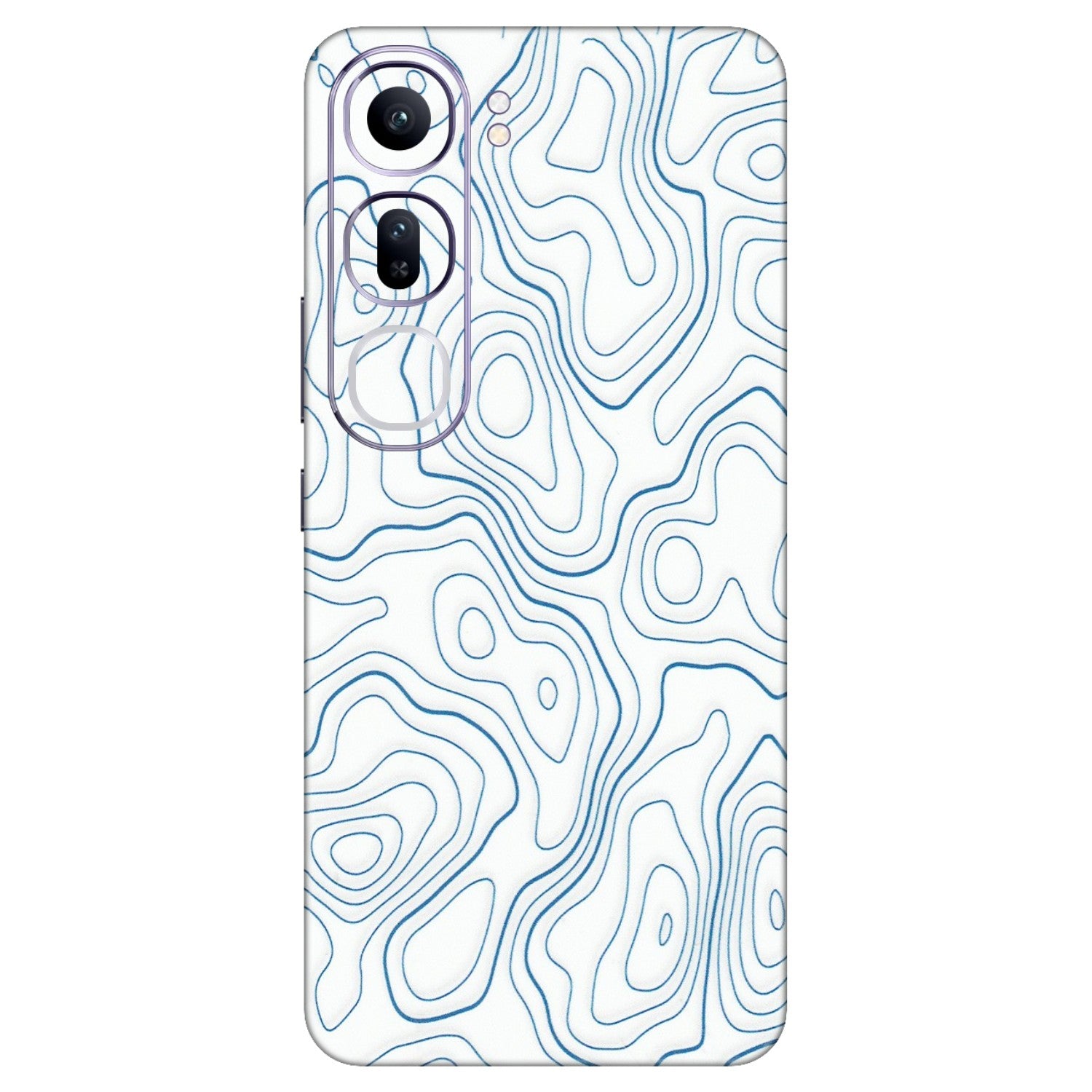 VIVO Y Series Phone Skins (All Models) - Blue And White Swirls - Matte Finish (M-139) Vivo Y300 (5G)