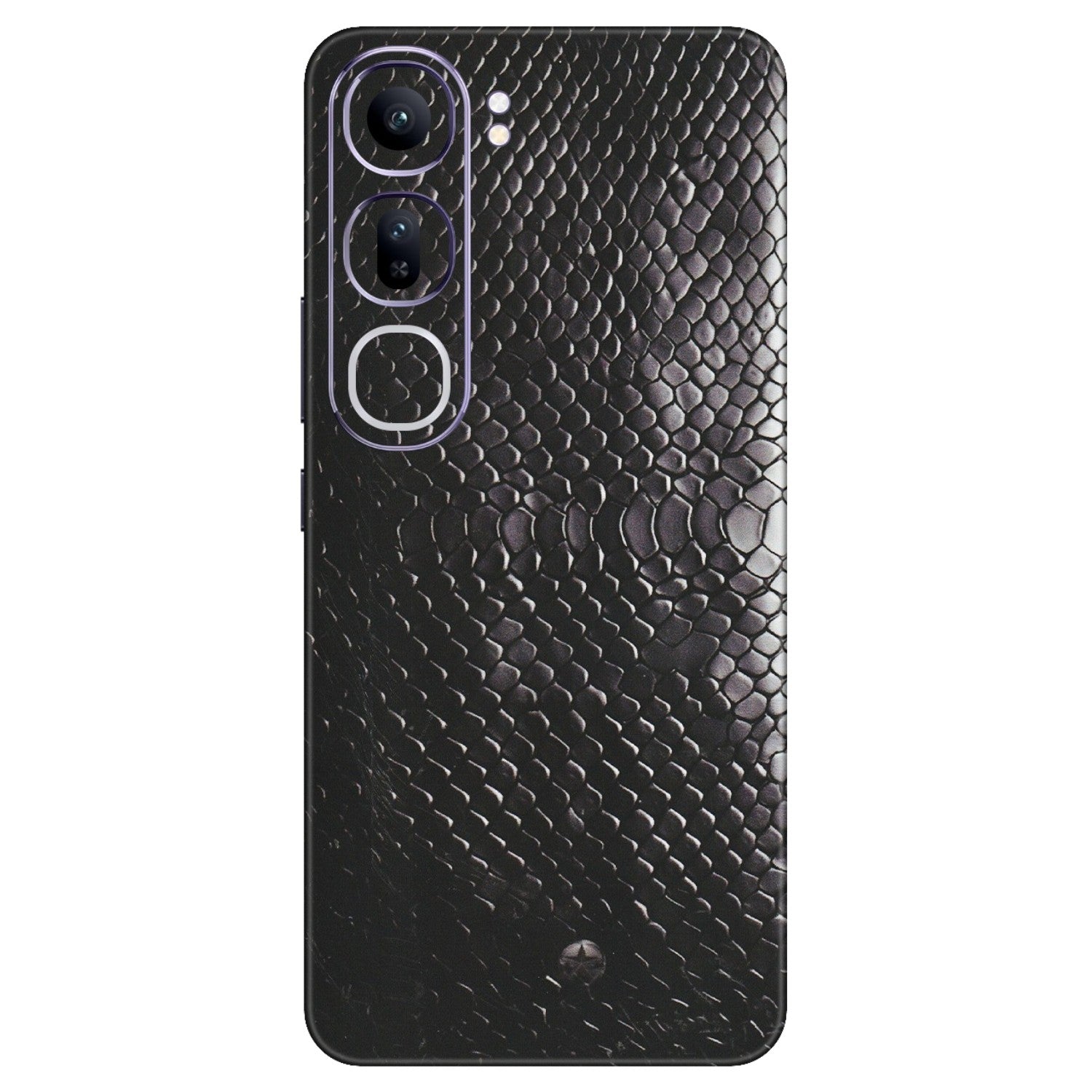 VIVO Y Series Phone Skins (All Models) - Black Snack Leather - Matte Finish (M-147) Vivo Y300 (5G)