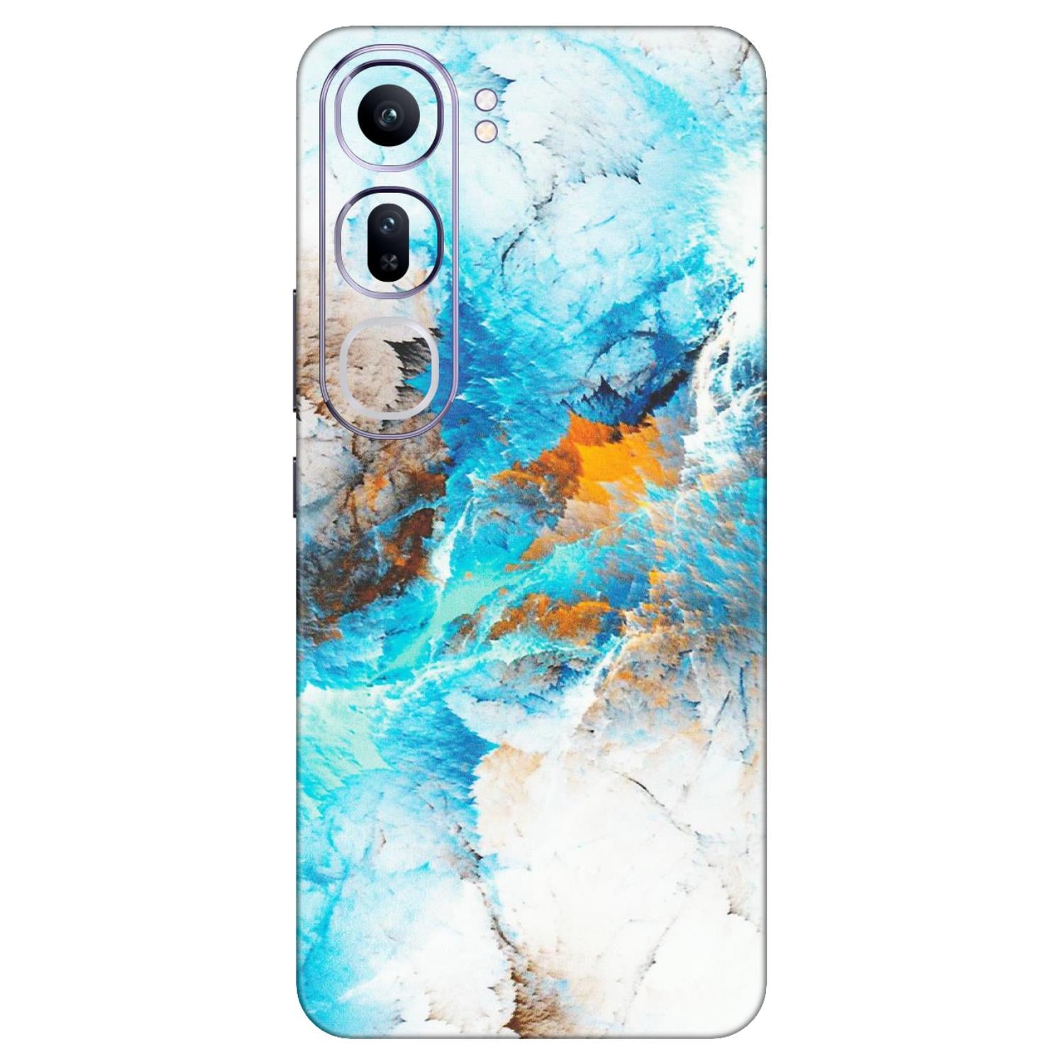 VIVO Y Series Phone Skins (All Models) - Blue Waves Abstract - Matte Finish (M-19) Vivo Y300 (5G)