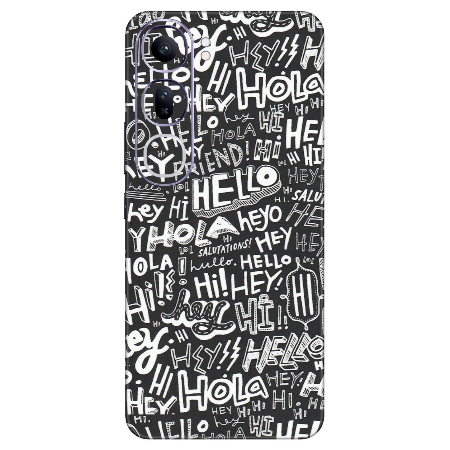 VIVO Y Series Phone Skins (All Models) - Hi Hello Doodles - Matte Finish (M-25) Vivo Y300 (5G)