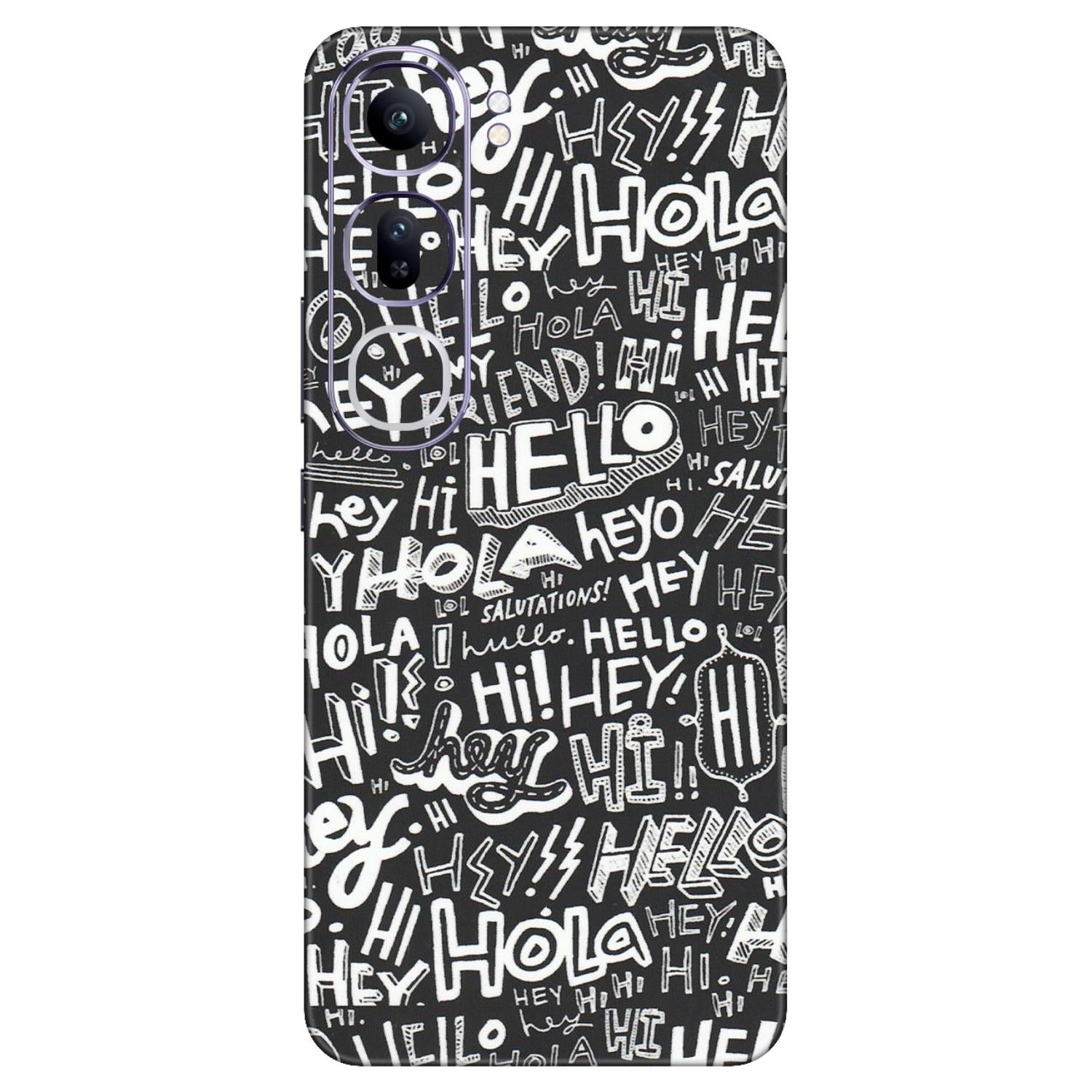 VIVO Y Series Phone Skins (All Models) - Hi Hello Doodles - Matte Finish (M-25) Vivo Y300 (5G)