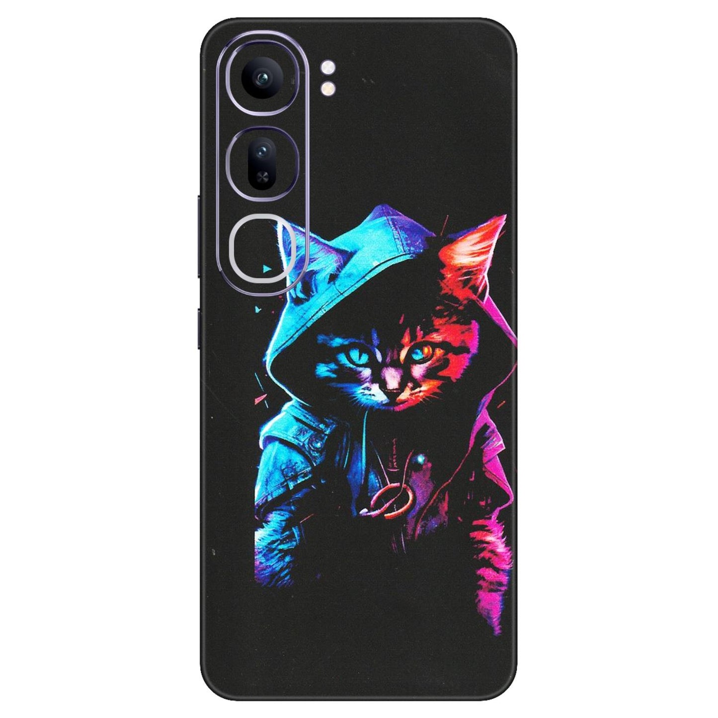 VIVO Y Series Phone Skins (All Models) - Cyberpunk Cat - Matte Finish (M-45) Vivo Y300 (5G)