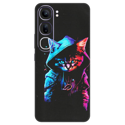 VIVO Y Series Phone Skins (All Models) - Cyberpunk Cat - Matte Finish (M-45) Vivo Y300 (5G)