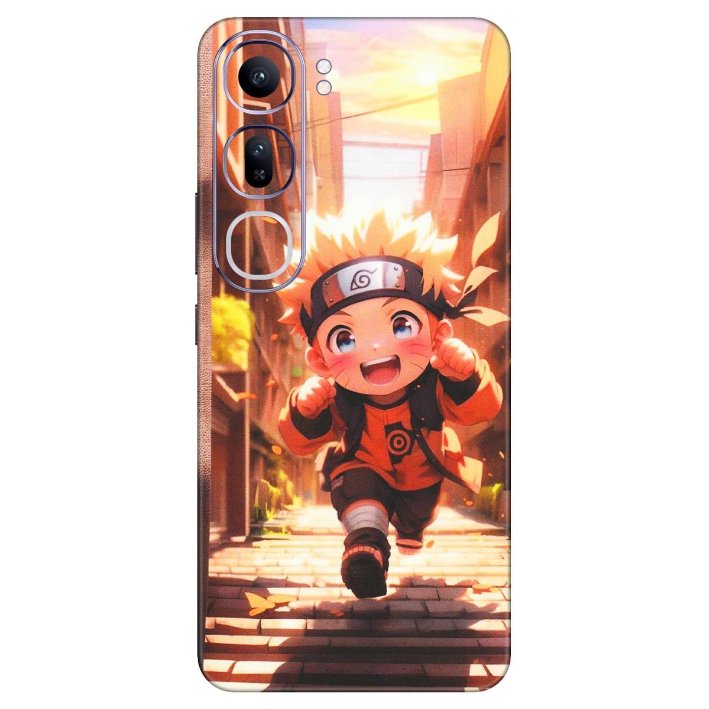 VIVO Y Series Phone Skins (All Models) - Naruto Cute Toon Running - Matte Finish (M-04) Vivo Y300 (5G)