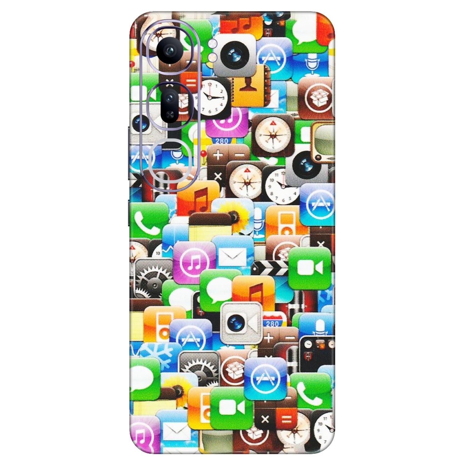 VIVO Y Series Phone Skins (All Models) - All Apple Icons - Matte Finish (M-93) Vivo Y300 (5G)