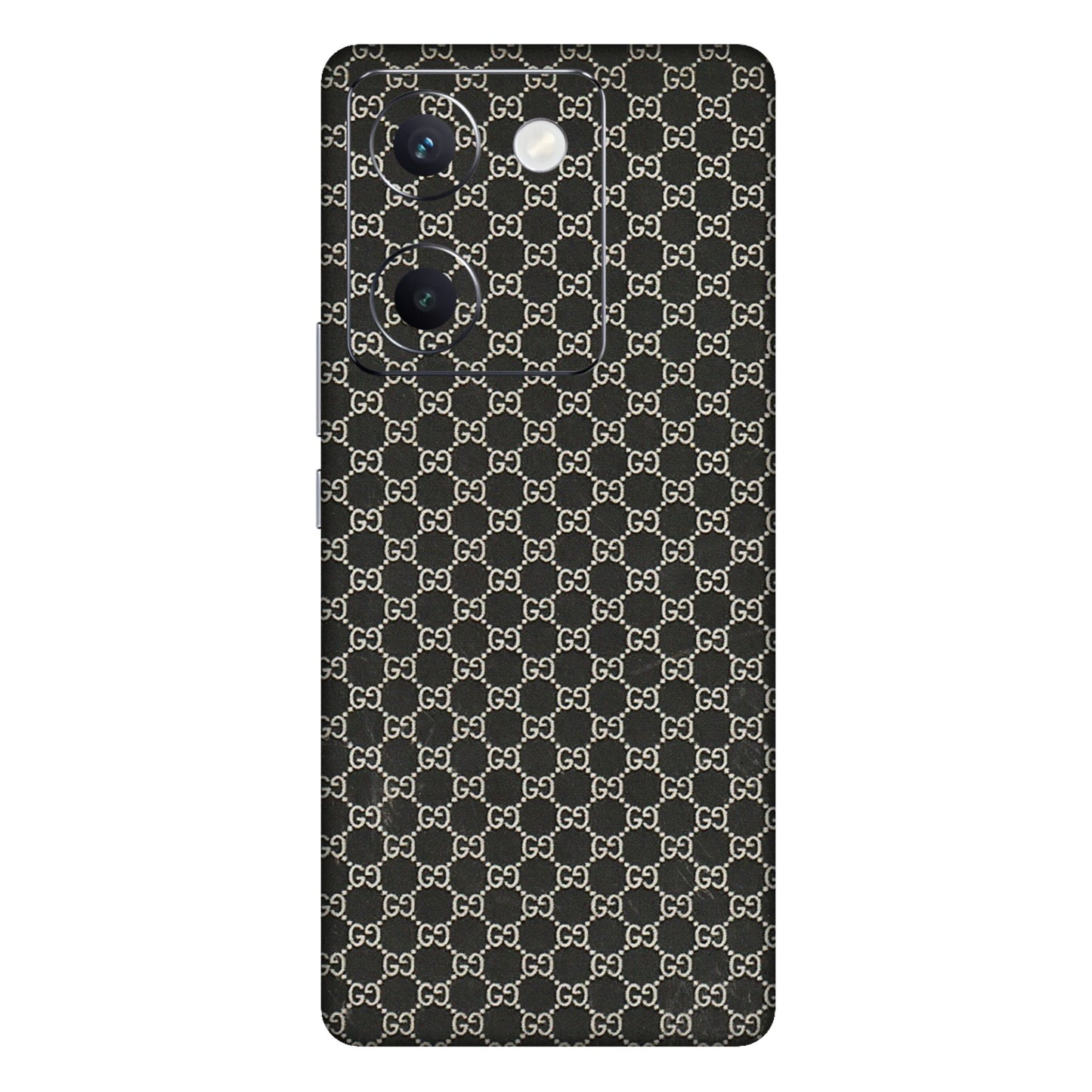 VIVO Y Series Phone Skins (All Models) - Black G Print - 3D Embossed Finish (L-109) Vivo Y300 Plus (5G)