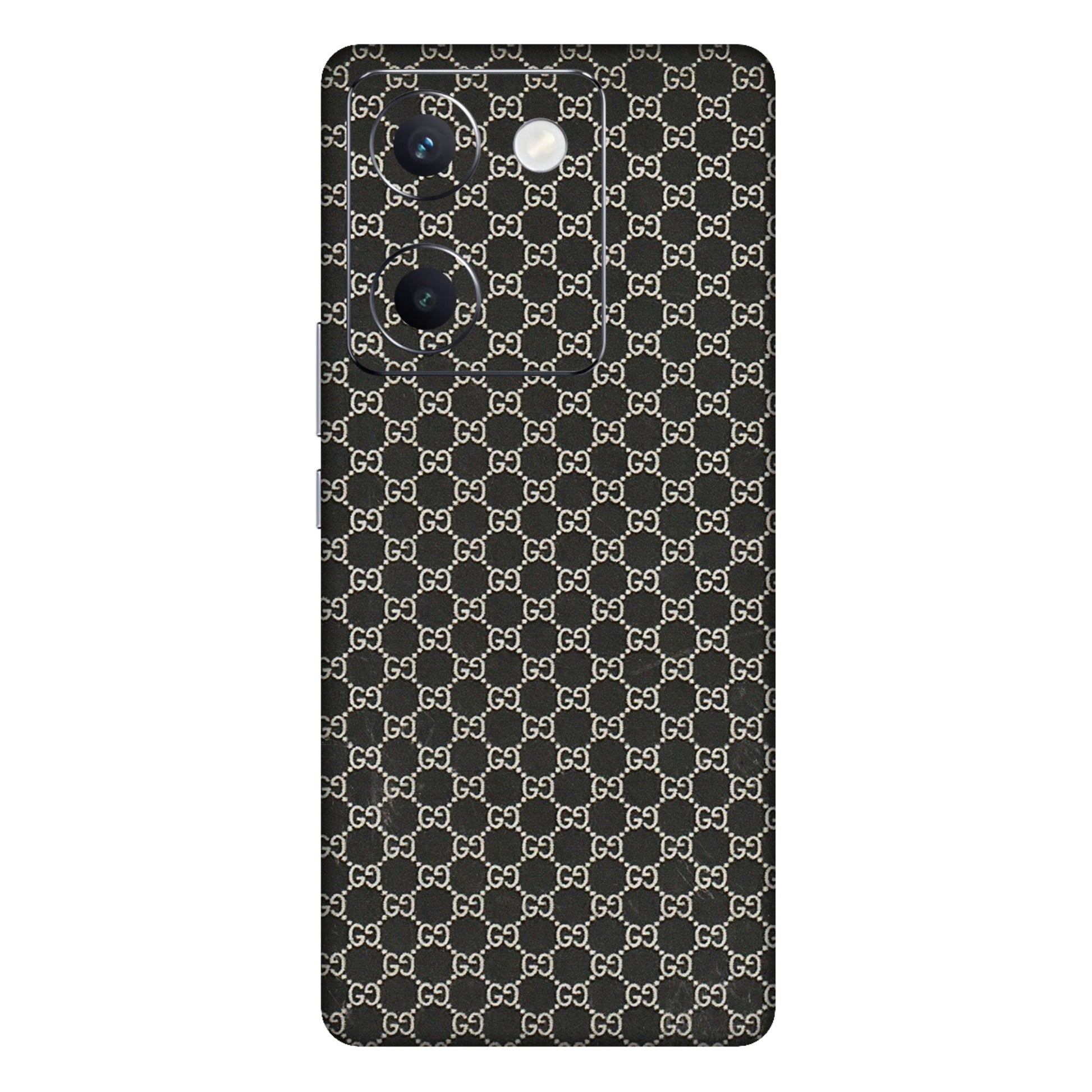VIVO Y Series Phone Skins (All Models) - Black G Print - 3D Embossed Finish (L-109) Vivo Y300 Plus (5G)