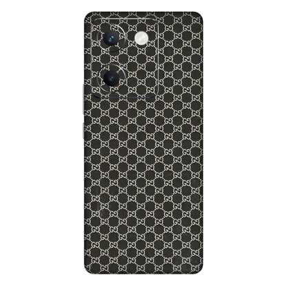 VIVO Y Series Phone Skins (All Models) - Black G Print - 3D Embossed Finish (L-109) Vivo Y300 Plus (5G)