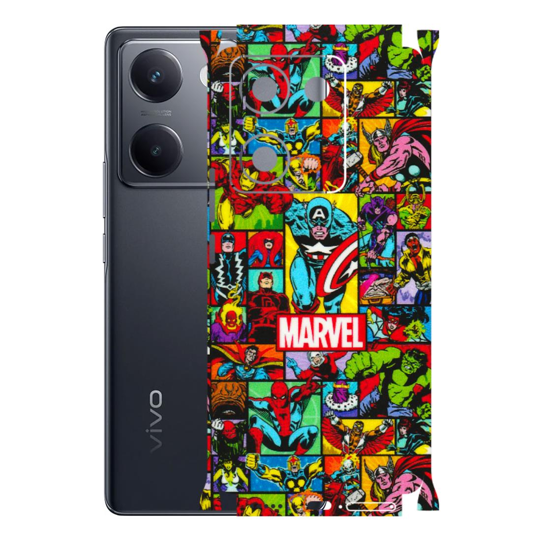 VIVO Y Series Phone Skins (All Models) - MARVELOUS Comic Characters - 3D Embossed Finish (L-129) Vivo Y300 Plus (5G)