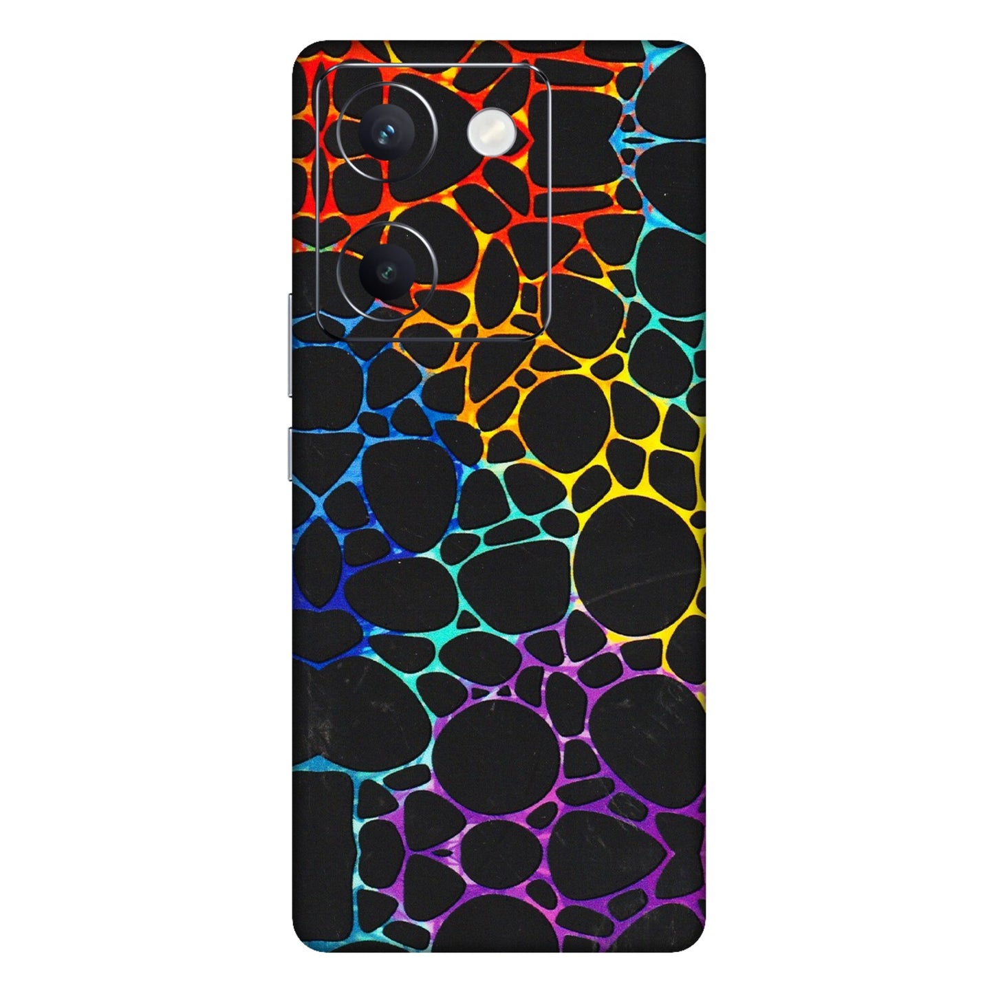 VIVO Y Series Phone Skins (All Models) - Abstract Art MultiColour - 3D Embossed Finish (L-133) Vivo Y300 Plus (5G)
