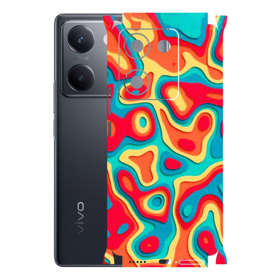 VIVO Y Series Phone Skins (All Models) - Abstract Swirl - 3D Embossed Finish (L-150) Vivo Y300 Plus (5G)