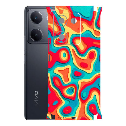 VIVO Y Series Phone Skins (All Models) - Abstract Swirl - 3D Embossed Finish (L-150) Vivo Y300 Plus (5G)