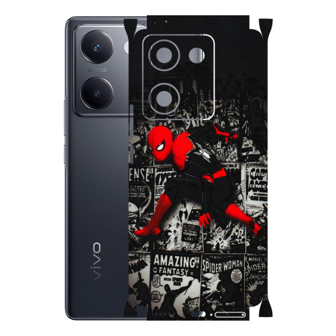 VIVO Y Series Phone Skins (All Models) - SpiderMan New - 3D Embossed Finish (L-162) Vivo Y300 Plus (5G)