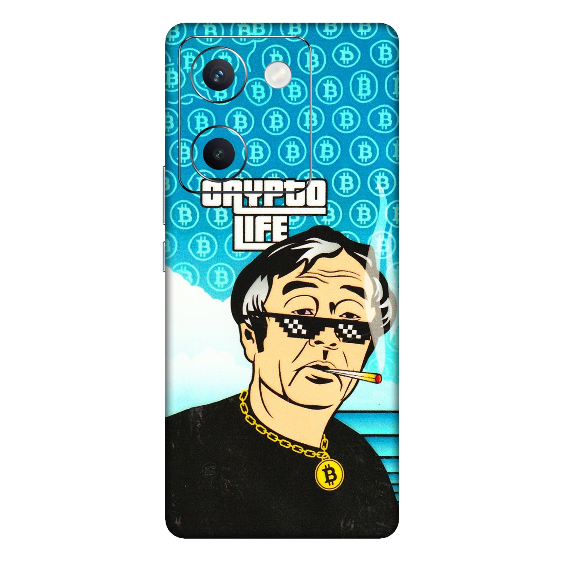 VIVO Y Series Phone Skins (All Models) - Crypto Thug Life - 3D Embossed Finish (L-179) Vivo Y300 Plus (5G)