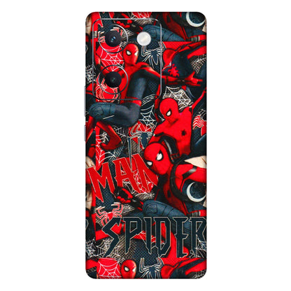 VIVO Y Series Phone Skins (All Models) - SpiderMan Cool - 3D Embossed Finish (L-188) Vivo Y300 Plus (5G)