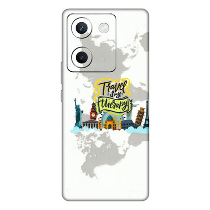 VIVO Y Series Phone Skins (All Models) - Travel Therapy - 3D Embossed Finish (L-199) Vivo Y300 Plus (5G)