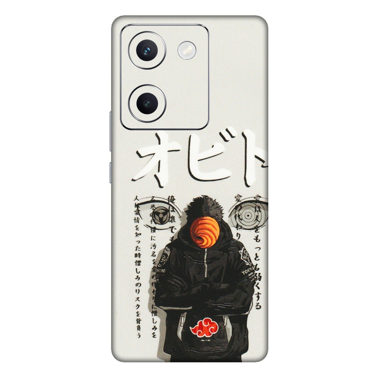 VIVO Y Series Phone Skins (All Models) - Obito Anime Eye - 3D Embossed Finish (L-19) Vivo Y300 Plus (5G)