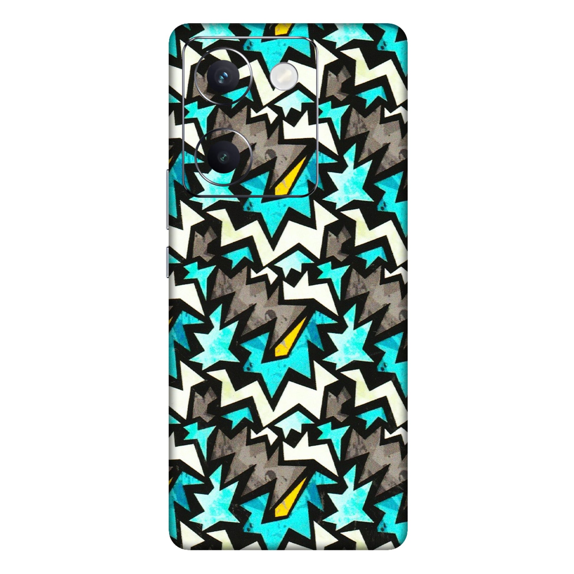 VIVO Y Series Phone Skins (All Models) - Funky Zig Zag - 3D Embossed Finish (L-223) Vivo Y300 Plus (5G)