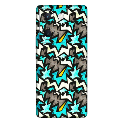 VIVO Y Series Phone Skins (All Models) - Funky Zig Zag - 3D Embossed Finish (L-223) Vivo Y300 Plus (5G)
