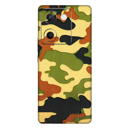 VIVO Y Series Phone Skins (All Models) - Indian Military - 3D Embossed Finish (L-234) Vivo Y300 Plus (5G)