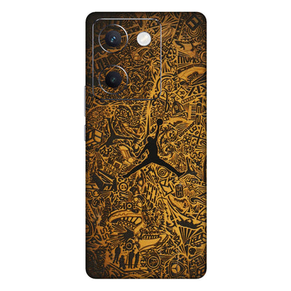 VIVO Y Series Phone Skins (All Models) - Premium Gold Basketball Player - 3D Embossed Finish (L-236) Vivo Y300 Plus (5G)