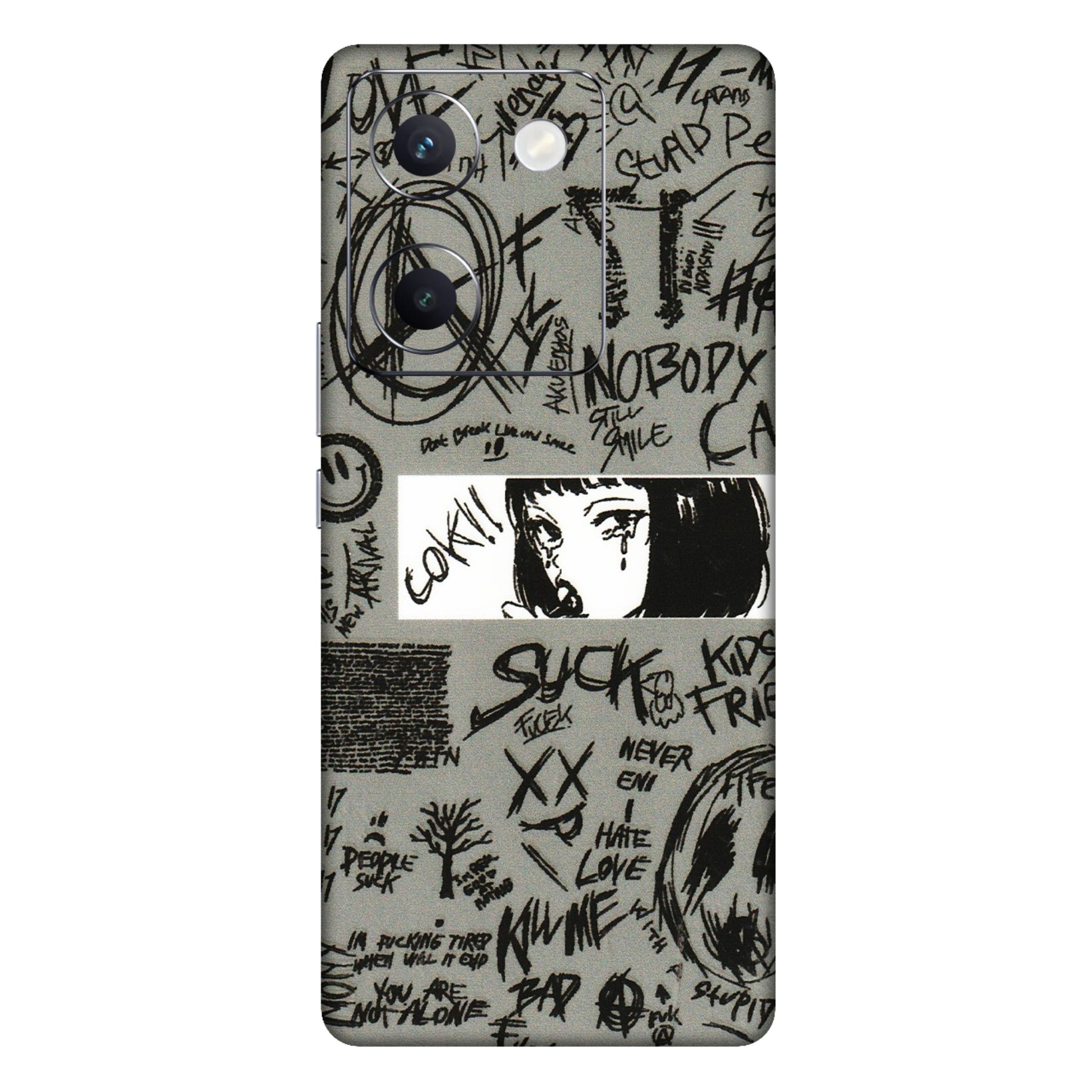 VIVO Y Series Phone Skins (All Models) - Never Have Love Anime - 3D Embossed Finish (L-260) Vivo Y300 Plus (5G)